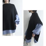 ポンチョ風ニットベスト トップス おしゃれ | and it | 詳細画像7