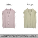 Vネックボタンニットベスト ベスト ニット | and it | 詳細画像11