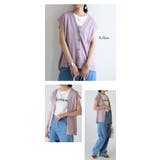 Vネックボタンニットベスト ベスト ニット | and it | 詳細画像5