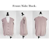 Vネックボタンニットベスト ベスト ニット | and it | 詳細画像9