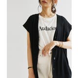 ブラック | Vネックボタンニットベスト ベスト ニット | and it