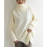 オフホワイト | 洗えるニット カジュアル 大人可愛い | and it