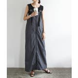 59-チャコール | T NタフタフロントZIPジャンパースカート ジャンスカ | and it