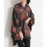 69-花柄 | バンドカラースキッパー花柄プリントドルマンブラウス ブラウス レディース | and it 