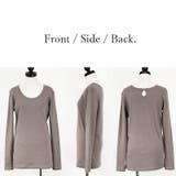 【M~LL】透けない!日本製スムースコットンロングカットソー ♪ レディーストッ… | and it | 詳細画像20