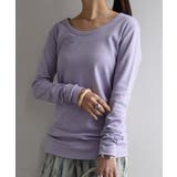 13.ラベンダー | 【M~LL】透けない!日本製スムースコットンロングカットソー ♪ レディーストッ… | and it