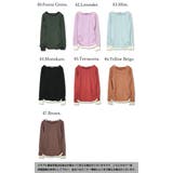 フェイクレイヤードくしゅくしゅシャーリング長袖コットンカットソー M~4L 春 | and it | 詳細画像29