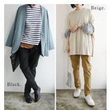 ストレッチツイルルーズテーパードパンツ M~4L レディース | and it | 詳細画像3