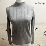 リブニット 長袖  ハイネック 無地 シンプル レディース 秋新作 | And Kawaii | 詳細画像3 