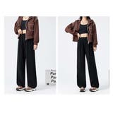 ワイドパンツ カジュアル ハイウエスト | And Kawaii | 詳細画像3 