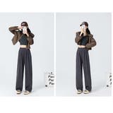 ワイドパンツ カジュアル ハイウエスト | And Kawaii | 詳細画像5 