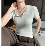 Tシャツ きれいめ 半袖 トップス カジュアル 韓国 | And Kawaii | 詳細画像9 