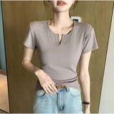 Tシャツ きれいめ 半袖 トップス カジュアル 韓国 | And Kawaii | 詳細画像12 
