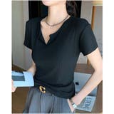 Tシャツ きれいめ 半袖 トップス カジュアル 韓国 | And Kawaii | 詳細画像13 