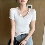 Tシャツ きれいめ 半袖 トップス カジュアル 韓国 | And Kawaii | 詳細画像16 