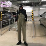 サロペット オールインワン レディース オールインワンパンツ 韓国風  | And Kawaii | 詳細画像1