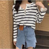 ニットトップス レディース ひじ出し | And Kawaii | 詳細画像8