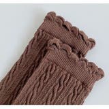 靴下 ソックス 韓国ファッション 秋 冬 ケーブル編みデザイン | And Kawaii | 詳細画像3 