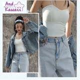 キャミソール クロップドブラトップ ショート丈 レディース | And Kawaii | 詳細画像1