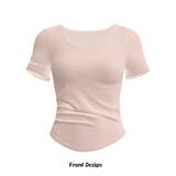 Tシャツ 楽ちん 美シルエット カットアウトデザイン フィット | And Kawaii | 詳細画像3