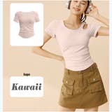 Tシャツ 楽ちん 美シルエット カットアウトデザイン フィット | And Kawaii | 詳細画像6