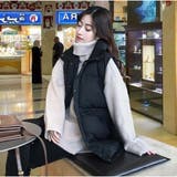 中綿ダウンベスト カジュアル フェミニン 秋冬新作 韓国風 | And Kawaii | 詳細画像6 