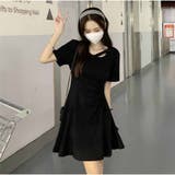 ブラック | ワンピース ショートスカート ドレス ミニワンピ 夏 おしゃれ 可愛い | And Kawaii