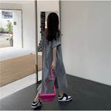 Tシャツワンピース 前後ロゴプリント ミモレワンピ | And Kawaii | 詳細画像8