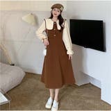 ワンピース 長袖 レトロ風 | And Kawaii | 詳細画像2 