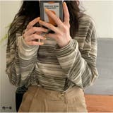 カーキ | 長袖Tシャツ 春秋 ラウンドネック | And Kawaii