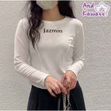 Tシャツ トップス 長袖 logoプリント 定番 韓国ファッション | And Kawaii | 詳細画像1 
