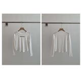 Tシャツ トップス 長袖 logoプリント 定番 韓国ファッション | And Kawaii | 詳細画像3 