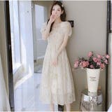 ワンピース ロングスカート ひざ丈 きれいめ カジュアル 花柄 韓国風 | And Kawaii | 詳細画像12 