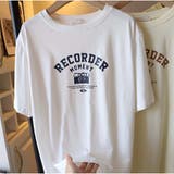 ロゴプリント 半袖Tシャツ カジュアル 韓国 ゆったり tシャツトップス | And Kawaii | 詳細画像10