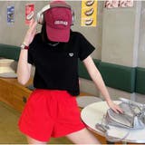 半袖Tシャツ カジュアル ショート丈 夏服 レディース 韓国ファッション | And Kawaii | 詳細画像13