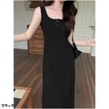 ブラック | 韓国風 キャミワンピース レディース 夏 ワンピース | And Kawaii