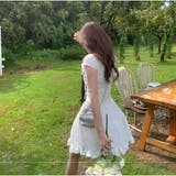 ミニワンピースドレス クエアネック 半袖 | And Kawaii | 詳細画像10 