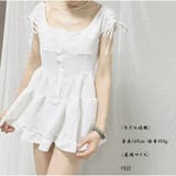 ミニワンピースドレス クエアネック 半袖 | And Kawaii | 詳細画像3 