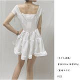 ミニワンピースドレス クエアネック 半袖 | And Kawaii | 詳細画像5 