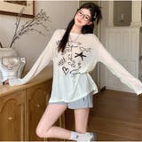長袖Tシャツ ロゴプリント ゆったり韓国 カジュアル | And Kawaii | 詳細画像8 