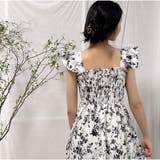 ワンピース 花柄ワンピース スクエアネック 半袖 レディース ファッション | And Kawaii | 詳細画像5