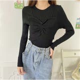 ブラック | ニット カットソーニットソー 細リブ | And Kawaii