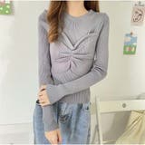 グレー | ニット カットソーニットソー 細リブ | And Kawaii