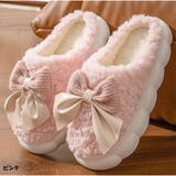 ピンク | ルームシューズ ボアスリッパ モフモフ 厚底 室内用 滑り止め オフィス | And Kawaii