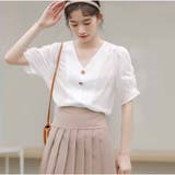 シフォンシャツ ブラウス 半袖 | And Kawaii | 詳細画像6 