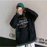 ブラック | ロゴBIGパーカー 裏起毛 フード付き 長袖 ゆったり 秋冬新着 | And Kawaii