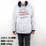 ロゴBIGパーカー 裏起毛 フード付き 長袖 ゆったり 秋冬新着 | And Kawaii | 詳細画像5 