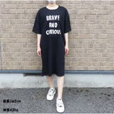 ワンピース 半袖 膝丈ワンピ レディース ロゴワンピース 夏服 | And Kawaii | 詳細画像6 