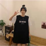 ワンピース 半袖 膝丈ワンピ レディース 重ね風 夏服 | And Kawaii | 詳細画像12 