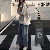 長袖カジュアルパーカー 重ね風 ボーダー柄 | And Kawaii | 詳細画像6 